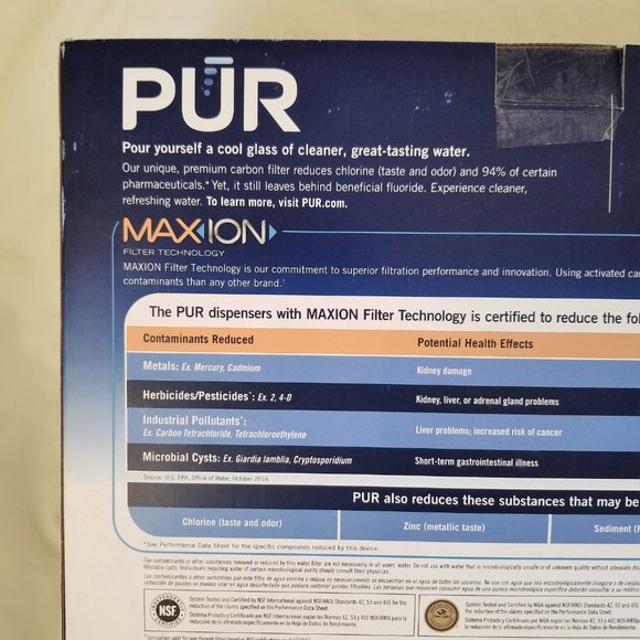 PUR 18 Cup Dispenser Pitcher Maxion Filtration System White - Picture 6 of 10
